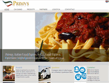 Tablet Screenshot of primusitaly.com